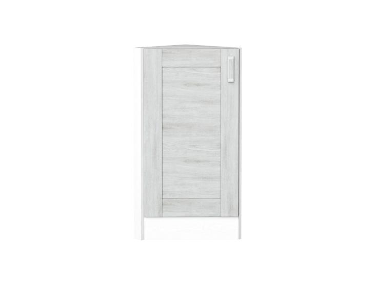 Шкаф нижний торцевой Лофт 300 Белый / Nordic Oak