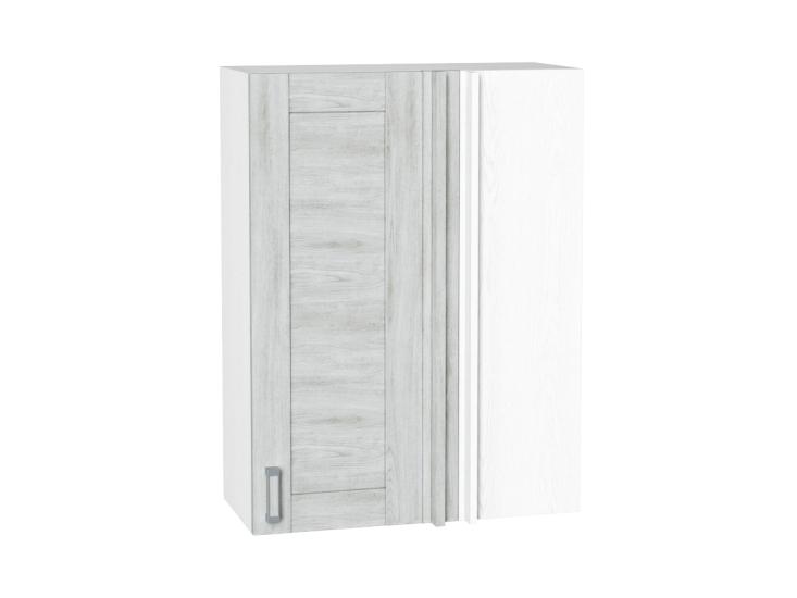 Шкаф верхний прямой угловой Лофт 700Н Nordic Oak / Белый