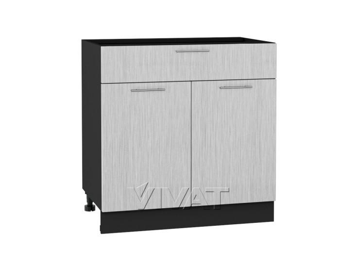 Шкаф нижний с 1 ящиком Валерия-М 800 Серый металлик дождь светлый / Graphite