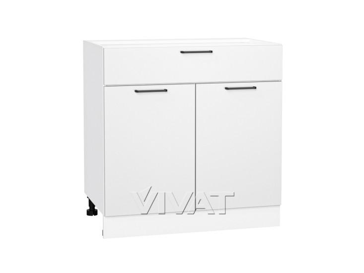 Шкаф нижний с 1 ящиком Флэт 800 White In 2S / Белый
