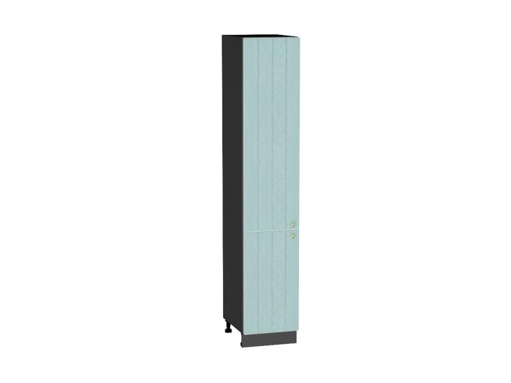 Шкаф пенал Прованс 400 (для верхних шкафов 720) Голубой / Graphite