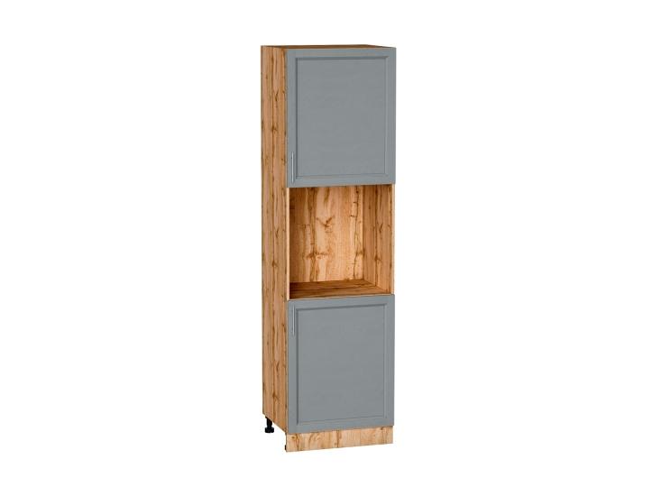 Шкаф пенал под бытовую технику Сканди 600 (для верхних шкафов 720) Grey Softwood / Дуб Вотан