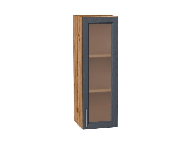 Шкаф верхний со стеклом Сканди 300Н Graphite Softwood / Дуб Вотан