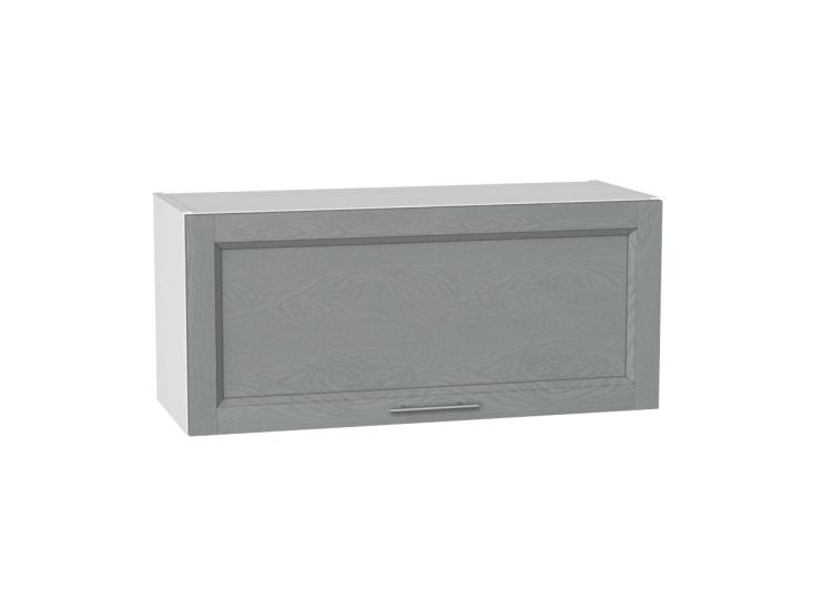 Шкаф верхний горизонтальный Сканди 800 Grey Softwood / Белый