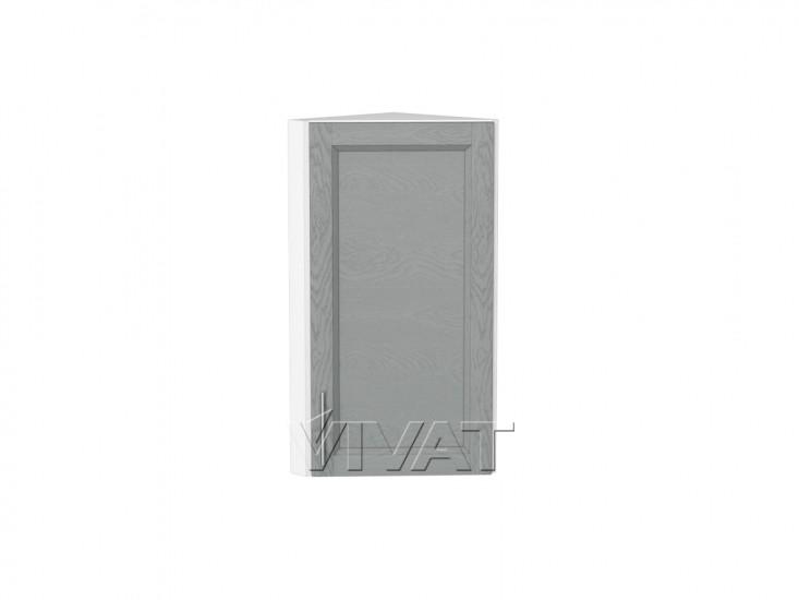 Шкаф верхний торцевой Сканди 300 Grey Softwood / Белый