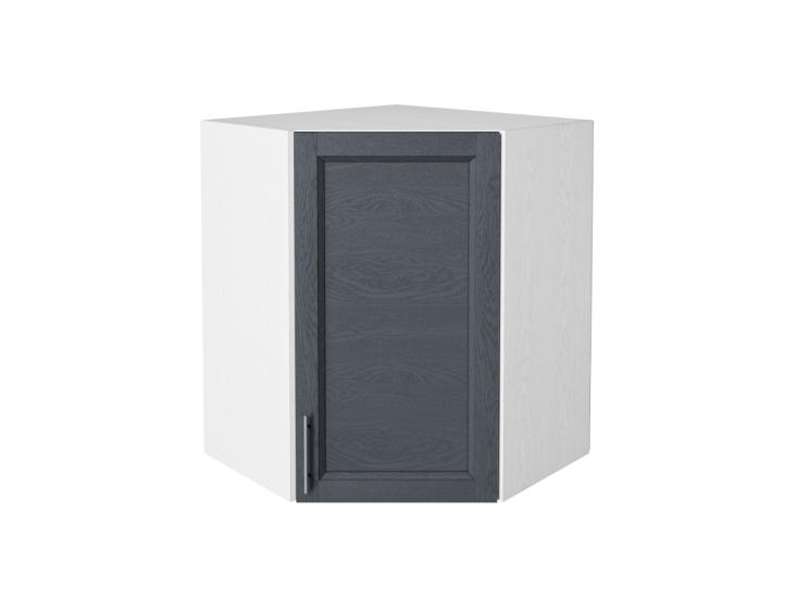 Шкаф верхний угловой Сканди 590 Graphite Softwood / Белый