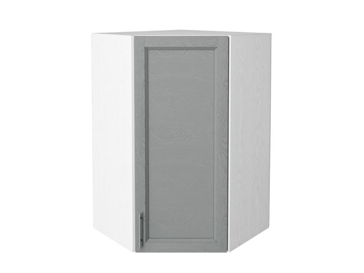 Шкаф верхний угловой Сканди 590Н Grey Softwood / Белый