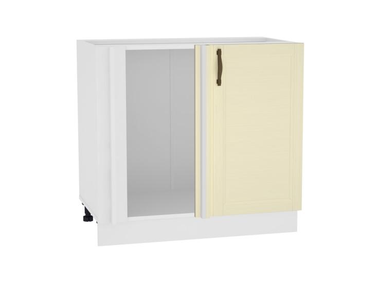 Шкаф нижний угловой Сканди 990М Ivory Wood / Белый