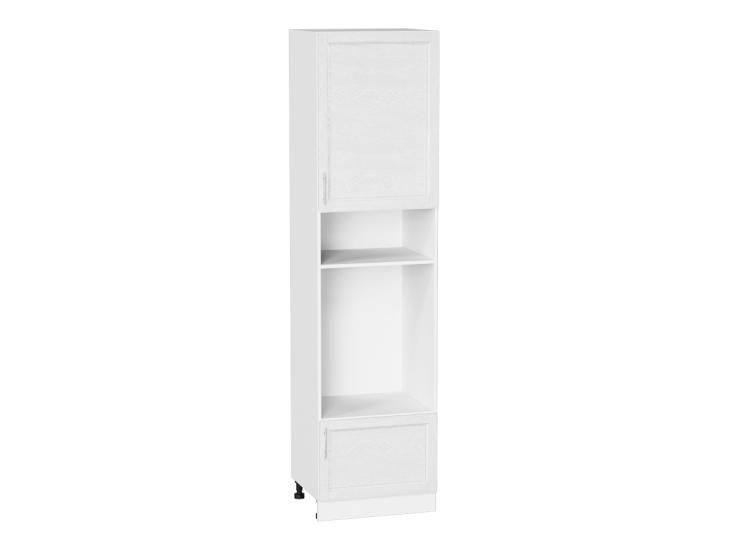 Шкаф пенал под встраиваемую бытовую технику Сканди 600Н (для верхних шкафов 920) White Softwood / Белый