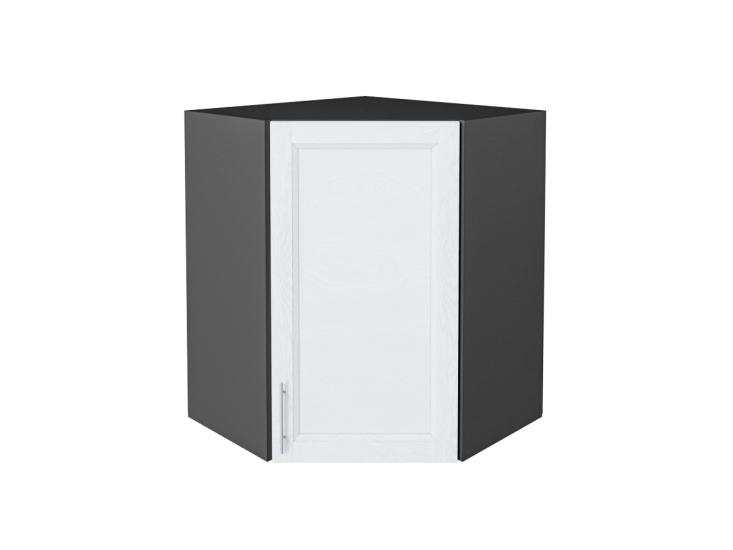 Шкаф верхний угловой Сканди 590 White Softwood / Graphite