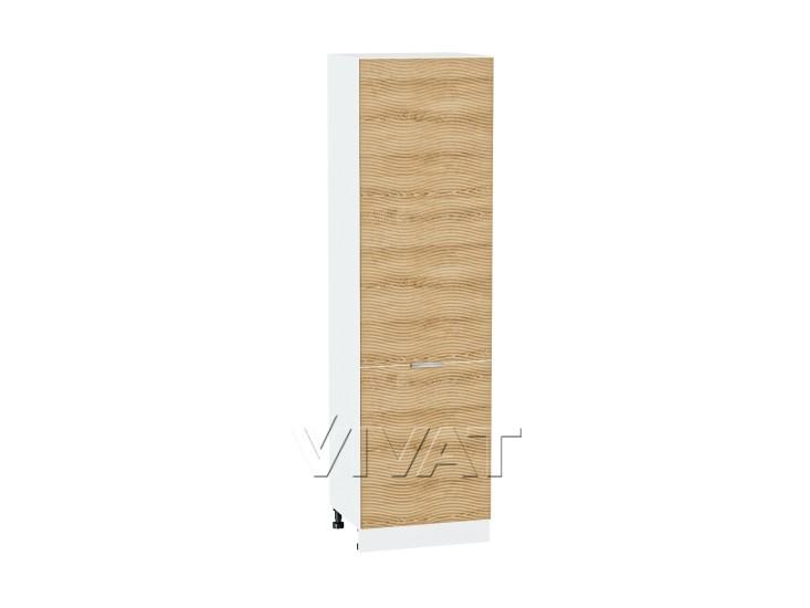 Шкаф пенал с декором Терра 600 (для верхних шкафов 720) Ель Карпатская / Белый