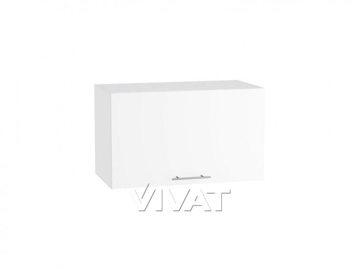 Шкаф верхний горизонтальный Валерия-М 600 Белый глянец / Белый
