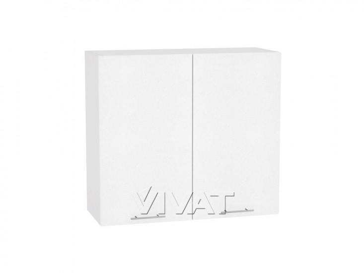 Шкаф верхний Валерия-М 800 Белый металлик / Белый