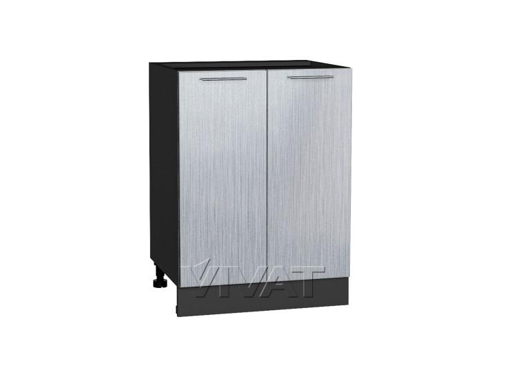 Шкаф-мойка Валерия-М 600 Серый металлик дождь светлый / Graphite