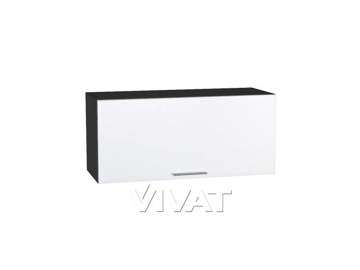 Шкаф верхний горизонтальный Валерия-М 800 Белый металлик / Graphite