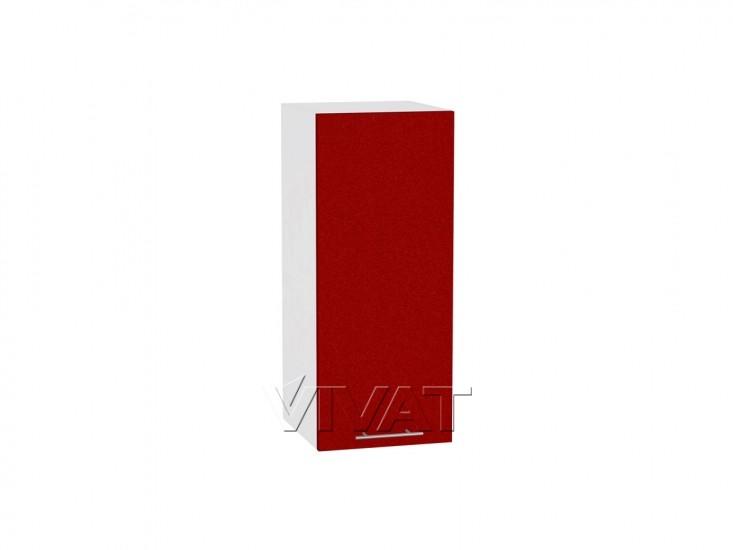 Шкаф верхний Валерия-М 300 Гранатовый металлик / Белый
