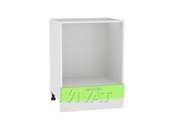 Шкаф под духовку Валерия-М 600 Салатовый глянец / Белый