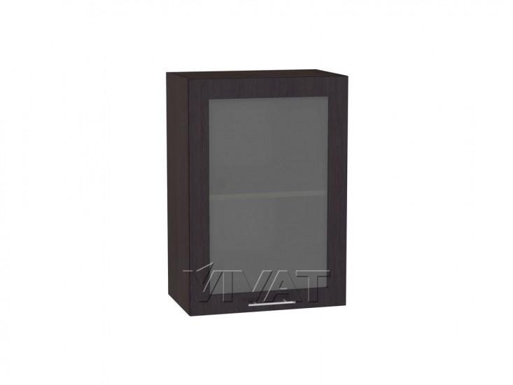 Шкаф верхний со стеклом Валерия-М 500 Венге / Венге