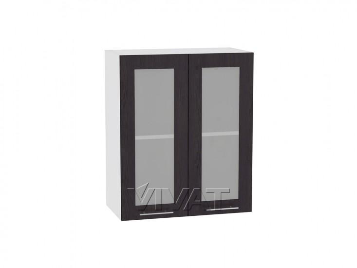 Шкаф верхний со стеклом Валерия-М 600 Венге / Белый