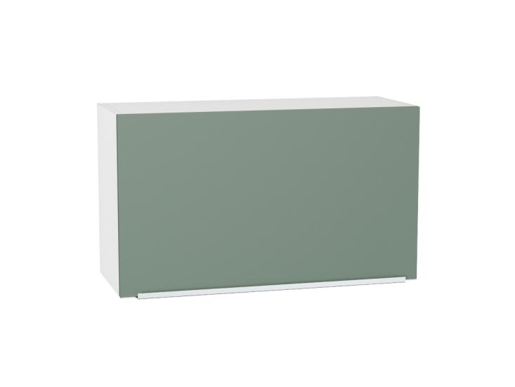 Шкаф верхний горизонтальный Фьюжн 800Н Silky Mint / Белый