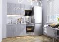 Дополнительное изображение Кухня Валерия-М-06 Серый металлик дождь светлый