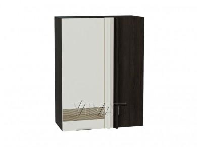 Шкаф верхний прямой угловой с декором Терра 700H правый Ваниль Софт / Graphite
