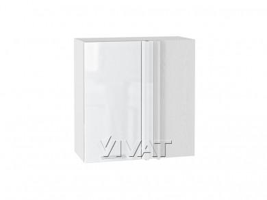 Шкаф верхний прямой угловой Валерия-М 700 Белый глянец / Белый