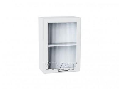 Шкаф верхний со стеклом Барселона 500/Б Белый