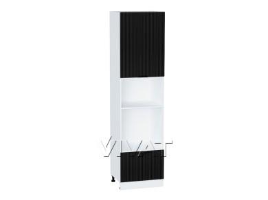 Шкаф пенал под встраиваемую бытовую технику Евро Лайн 600 (для верхних шкафов 720)/Б Белый