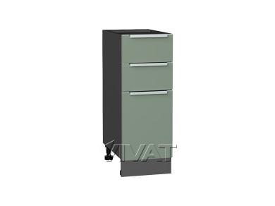 Шкаф нижний с 3-мя ящиками Фьюжн 300 Silky Mint / Graphite