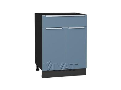Шкаф нижний с 1 ящиком Фьюжн 601М Silky Blue / Graphite