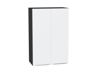 Шкаф верхний Фьюжн 600Н Silky White / Graphite