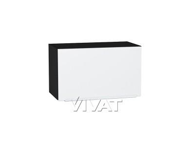 Шкаф верхний горизонтальный Фьюжн 600 Silky White / Graphite