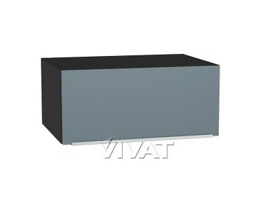 Шкаф верхний горизонтальный с увеличенной глубиной Фьюжн 810 Silky Blue / Graphite