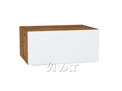 Шкаф верхний горизонтальный с увеличенной глубиной Фьюжн 810 Silky White / Дуб Вотан