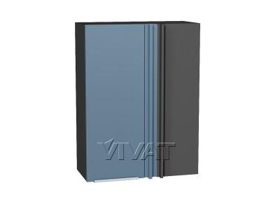 Шкаф верхний прямой угловой Фьюжн 700Н Silky Blue / Graphite