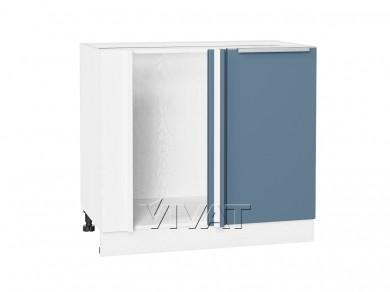 Шкаф нижний угловой Фьюжн 990М Silky Blue / Белый