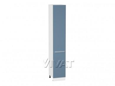 Шкаф пенал Фьюжн 400Н (для верхних шкафов 920) Silky Blue / Белый