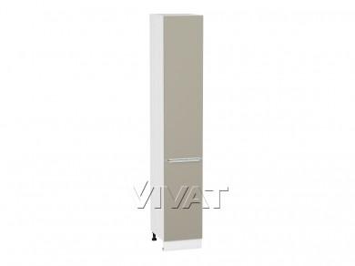 Шкаф пенал Фьюжн 400Н (для верхних шкафов 920) Silky Grey / Белый