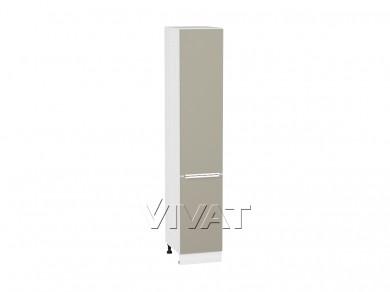 Шкаф пенал Фьюжн 400 (для верхних шкафов 720) Silky Grey / Белый