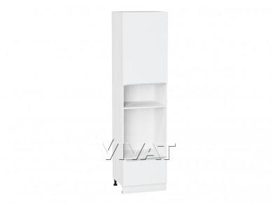 Шкаф пенал под встраиваемую бытовую технику Фьюжн 600Н (для верхних шкафов 920)/Б Silky White