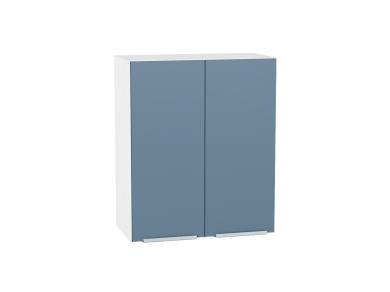 Шкаф верхний Фьюжн 600 Silky Blue / Белый