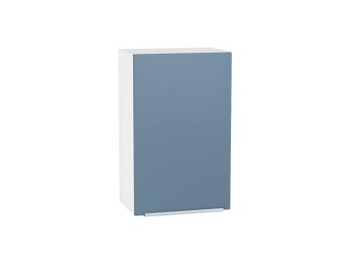 Шкаф верхний Фьюжн 450 Silky Blue / Белый