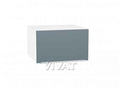 Шкаф верхний горизонтальный с увеличенной глубиной Фьюжн 610 Silky Blue / Белый