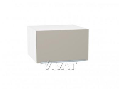 Шкаф верхний горизонтальный с увеличенной глубиной Фьюжн 610 Silky Grey / Белый