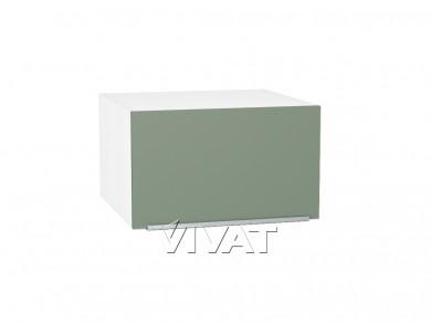 Шкаф верхний горизонтальный с увеличенной глубиной Фьюжн 610 Silky Mint / Белый