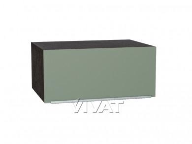 Шкаф верхний горизонтальный с увеличенной глубиной Фьюжн 810 Silky Mint / Венге