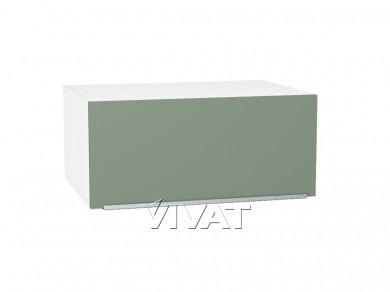 Шкаф верхний горизонтальный с увеличенной глубиной Фьюжн 810 Silky Mint / Белый
