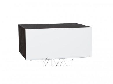 Шкаф верхний горизонтальный с увеличенной глубиной Фьюжн 810 Silky White / Венге