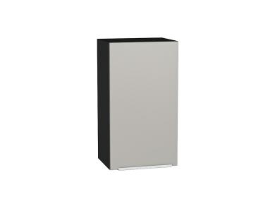 Шкаф верхний Фьюжн 400 Silky Light Grey / Graphite